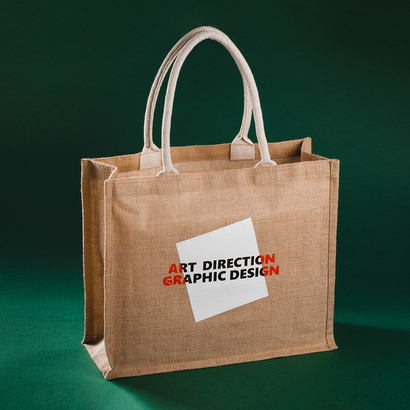 Torba na zakupy z juty Natural Shopper beżowy