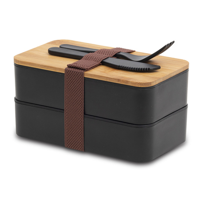 Podwójny lunch box z nadrukiem MACHICO