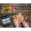 Szklany lunch box ze sztućcami 1000 ml Lagos