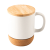 Kubek ceramiczny z bambusową przykrywką GIULIA 400 ML