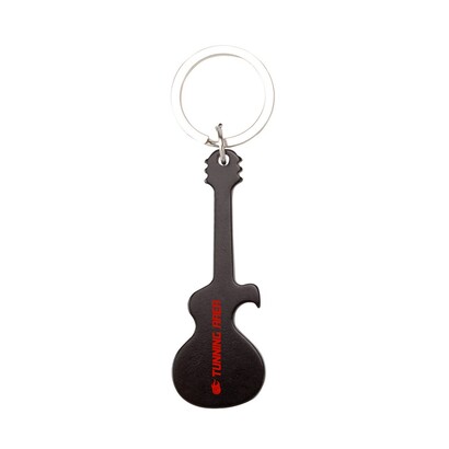 Brelok do kluczy, otwieracz do butelek "gitara elektryczna" czarny