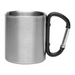 Metalowy kubek 210 ml z karabińczykiem EASTON
