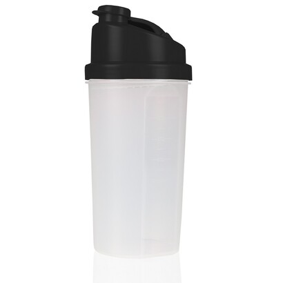 Butelka sportowa 700 ml, shaker czarny
