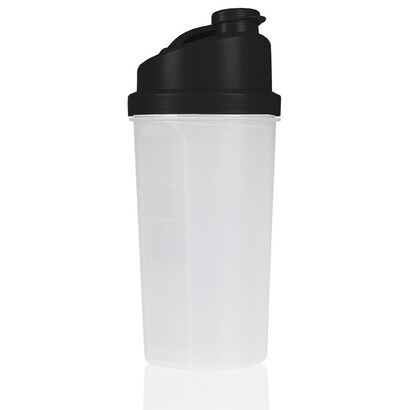 Butelka sportowa 700 ml, shaker czarny
