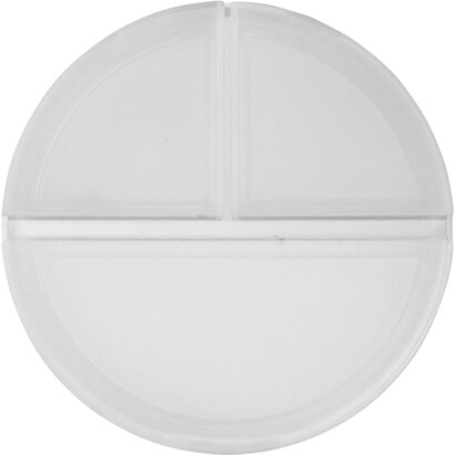 Pojemnik na tabletki z 3 przegrodami neutralny