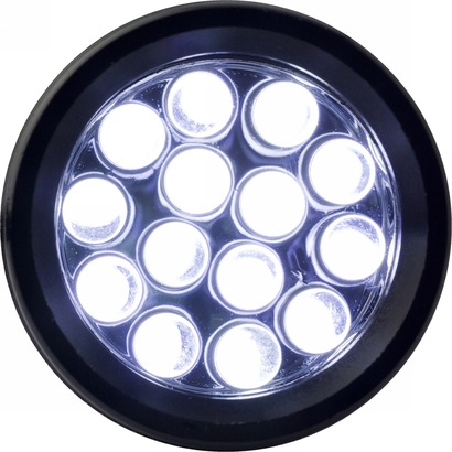 Latarka kieszonkowa 14 LED czarny
