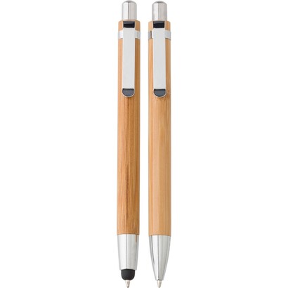 Bambusowy zestaw piśmienny, długopis touch pen i ołówek mechaniczny 654b4cd8ccc59.jpg