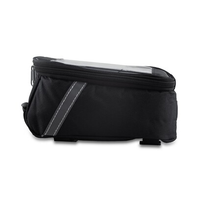 Torba rowerowa z wyposażeniem, zestaw naprawczy, apteczka, poncho | Fabio czarny