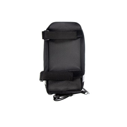 Torba rowerowa z wyposażeniem, zestaw naprawczy, apteczka, poncho | Fabio czarny