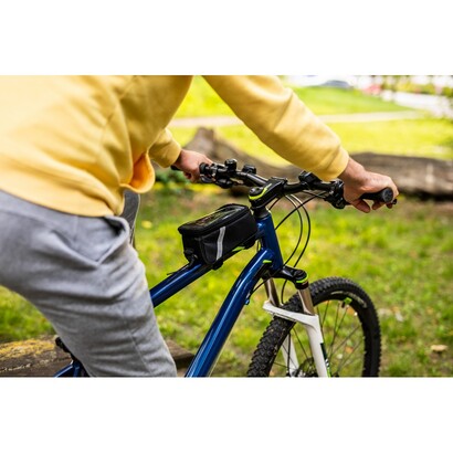 Torba rowerowa z wyposażeniem, zestaw naprawczy, apteczka, poncho | Fabio czarny