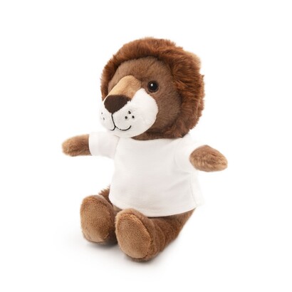 Pluszowy lew RPET CHASE 18 cm brązowy