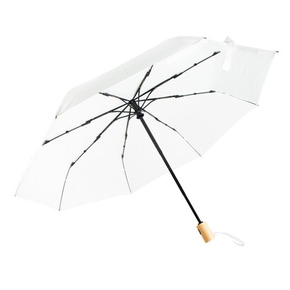 Parasol automatyczny RPET, składany | Nell biały