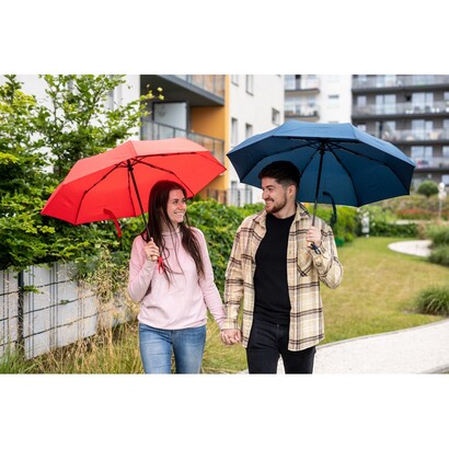 Parasol automatyczny RPET, składany | Nell biały