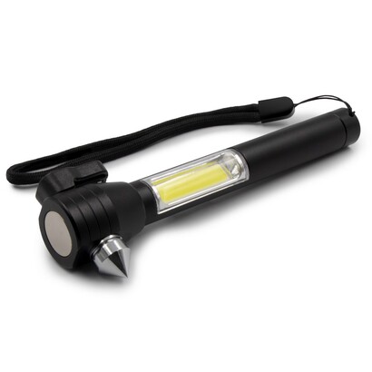 Latarka bezpieczeństwa 1 LED COB, przecinak do pasów, młotek bezpieczeństwa | Flint 654b73dbea8ce.jpg