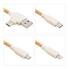 Korkowy kabel do ładowania B'RIGHT, bambusowy element, brelok do kluczy | Antez