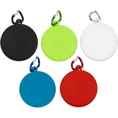 Składany kubek podróżny 220 ml z karabińczykiem jasnozielony