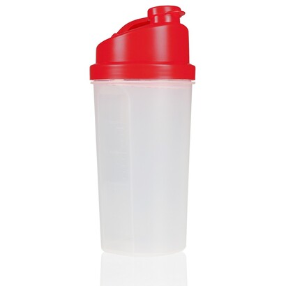 Butelka sportowa 700 ml, shaker czerwony