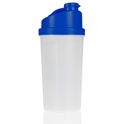 Butelka sportowa 700 ml, shaker niebieski