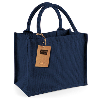Jute Mini Gift Bag Navy