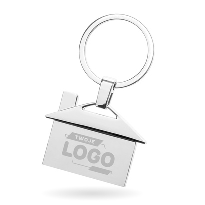 Brelok metalowy do kluczy "domek" ALICE